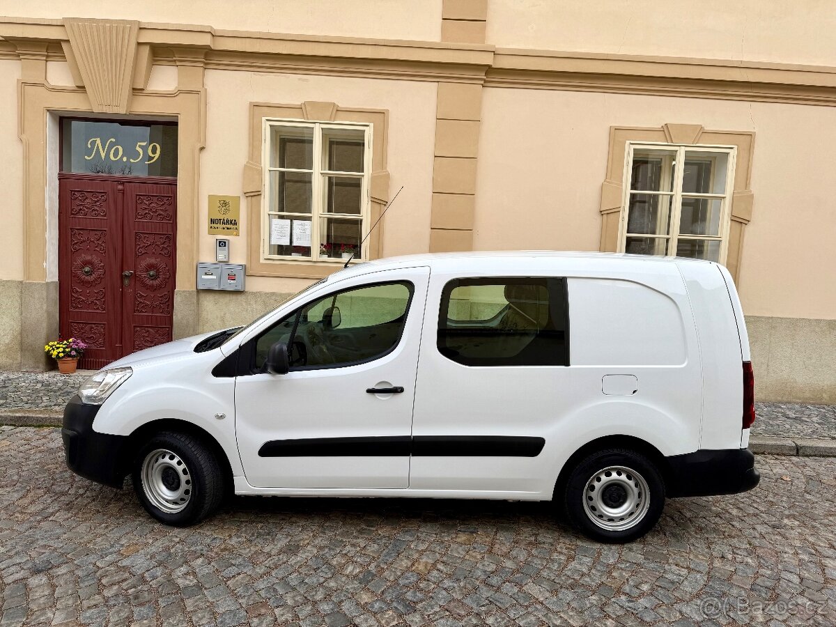 Peugeot Partner Maxi 1.6HDi 73kw koup.ČR DPH Klima 2.Majitel - 2