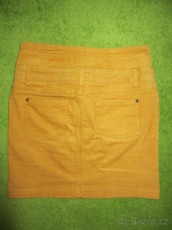 Manžestrová sukně s vyšším pasem, zn. Janina - 2