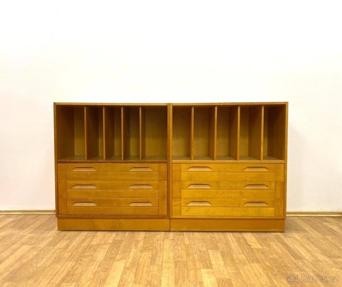 Retro komody/ knihovny TATRA 60. léta Brusel - 2