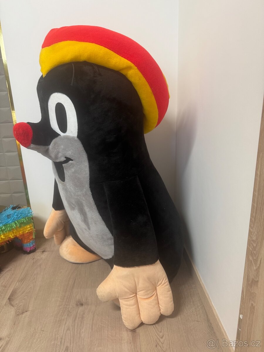 Krtek plyšový 120 cm s kulichem - 2