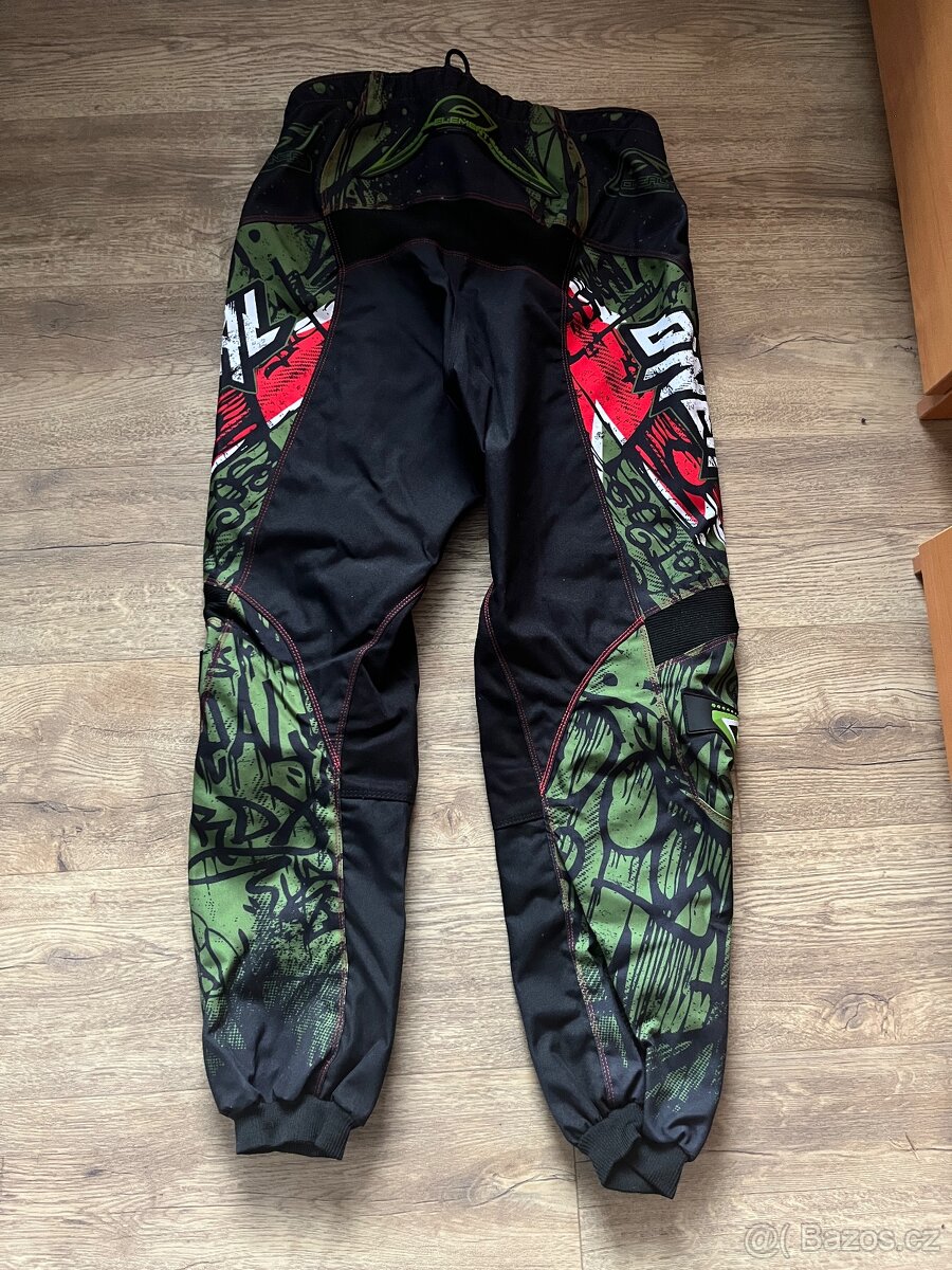 Kalhoty - O'NEAL Element Vandal 2017 - zelená/červená - 2