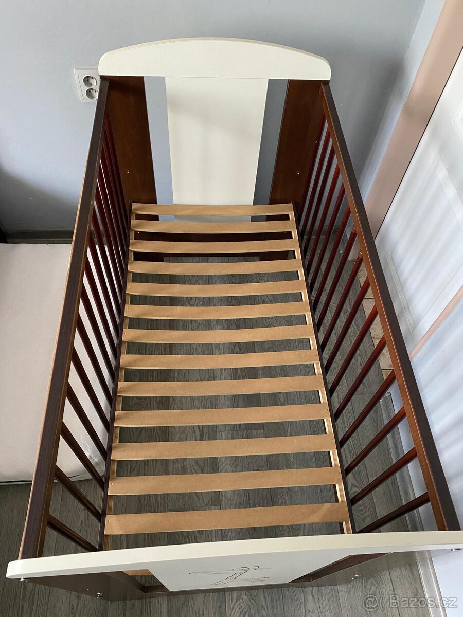 Dětská postýlka s obrázkem žirafy 120x60 cm - 2