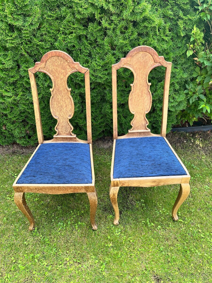 Židle starodávné 2 ks - 2