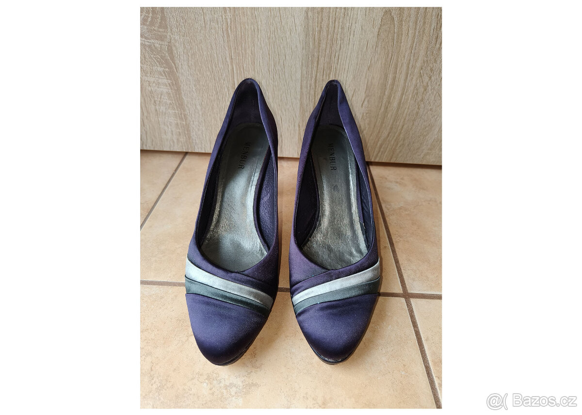 Fialové plesové lodičky vel. 40 stélka 25 - 2