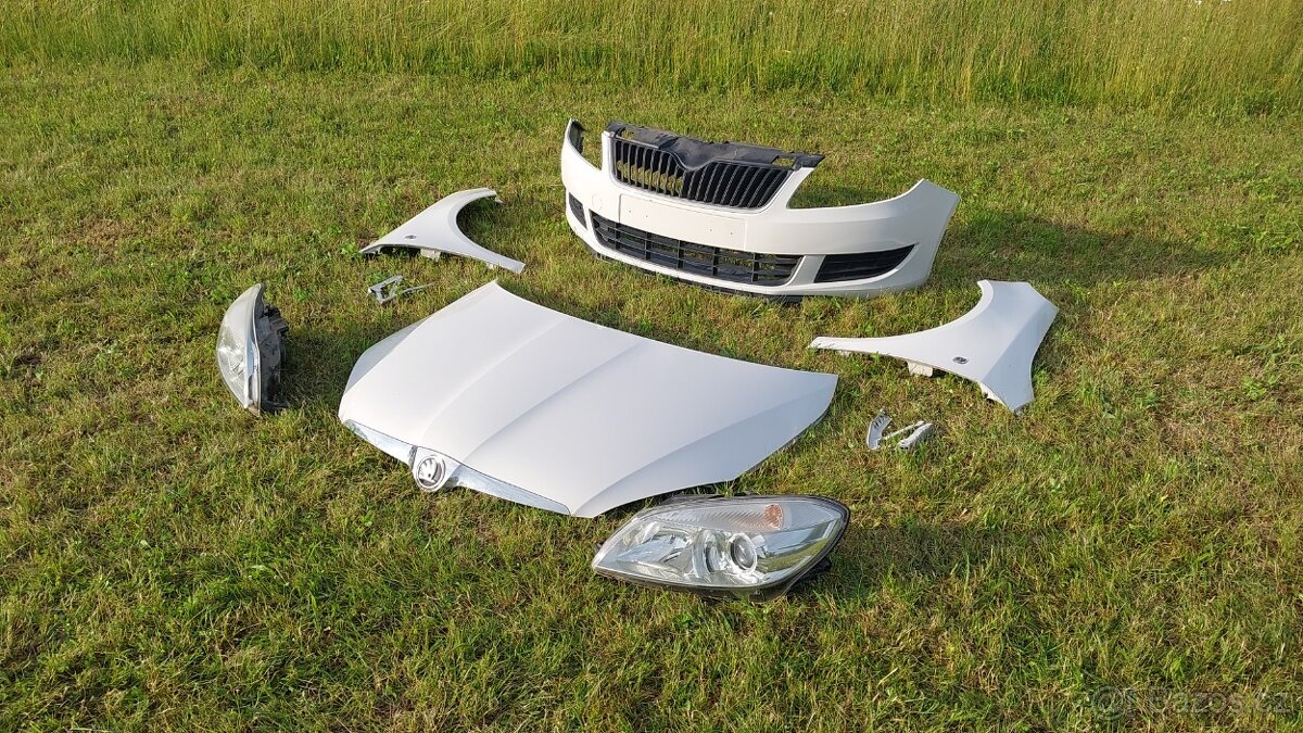 Skoda Fabia II Facelift – Nárazník, Světla, Kapota, Blatníky - 2