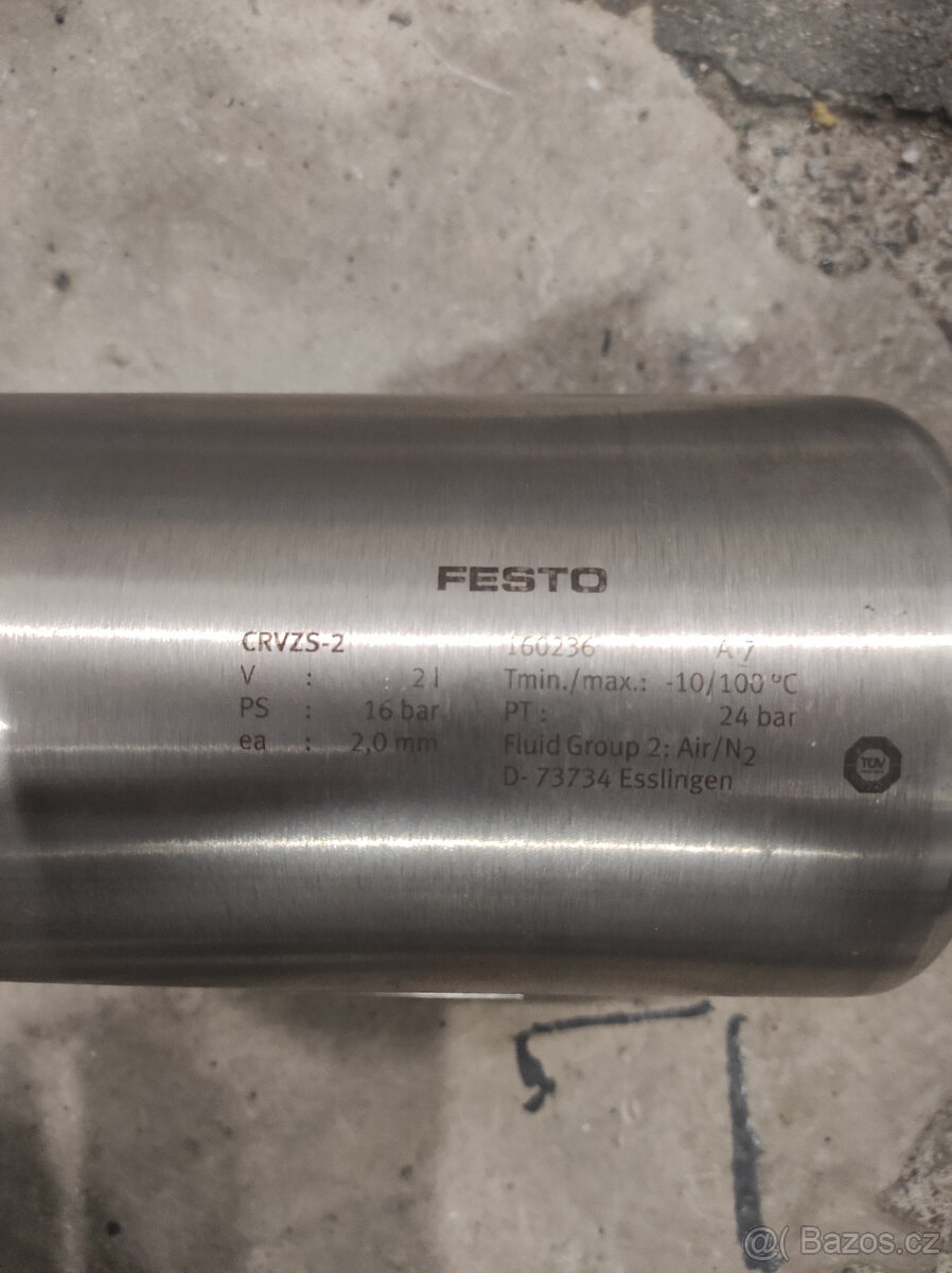 Nerezový vzduchový zásobník Festo 2L - 2