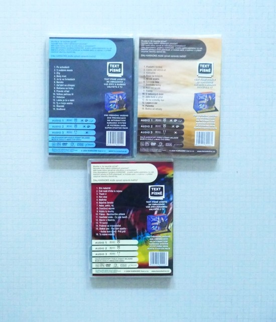 Tři nová DVD Karaoke - 2