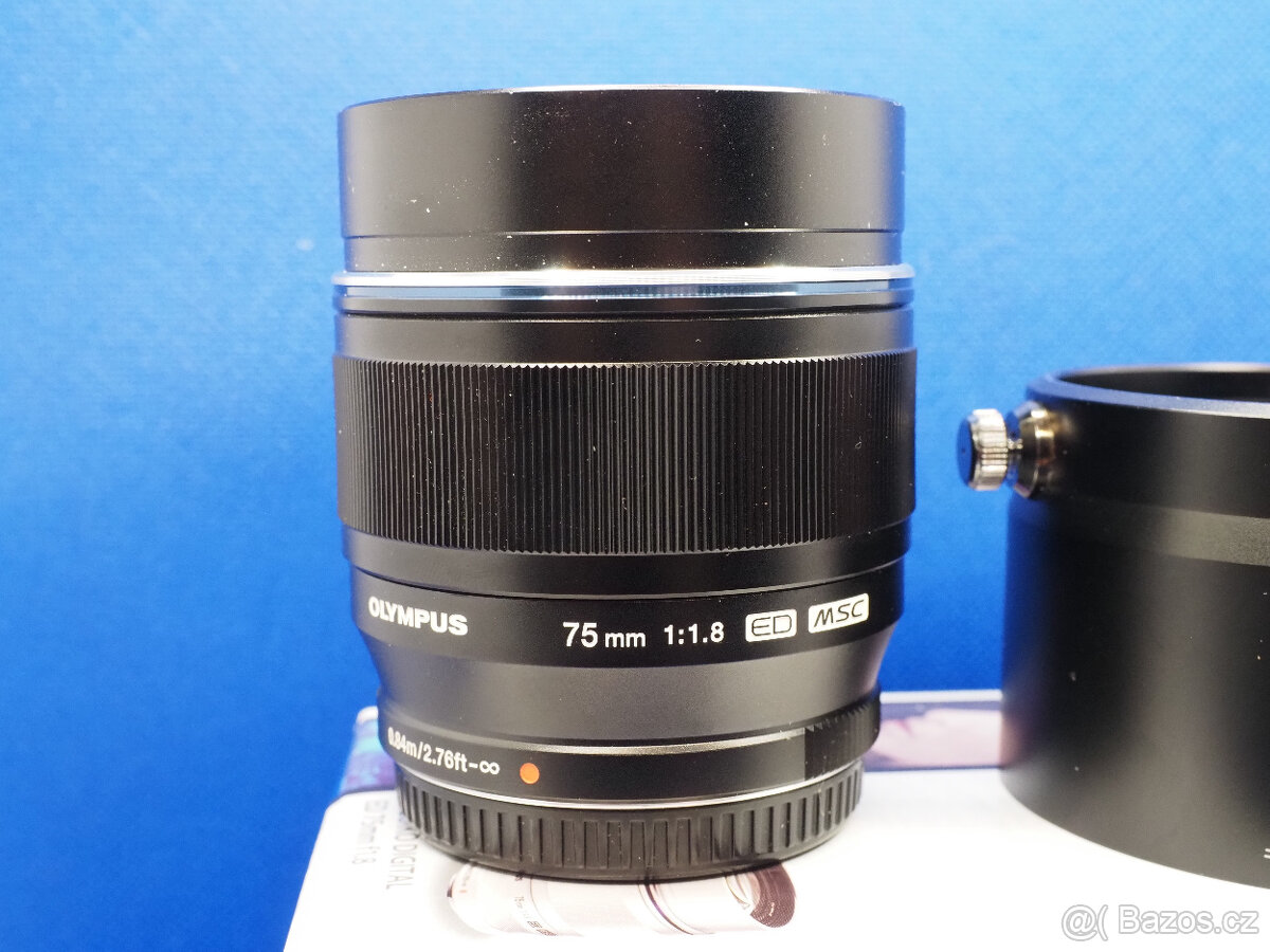 Olympus M.Zuiko Digital ED 75 mm 1:1.8 černý - 2