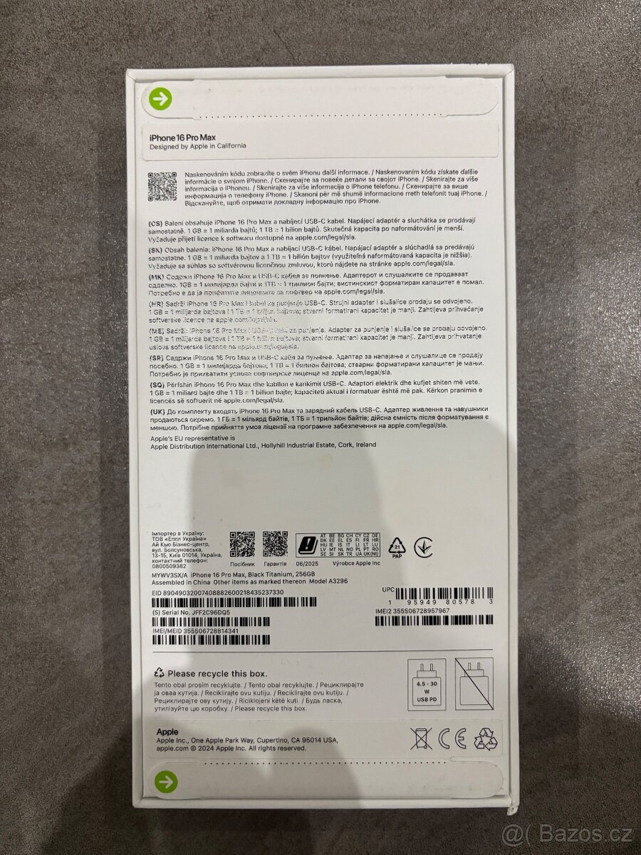 Prodám iPhone 16 Pro Max 256GB NOVÝ - 2