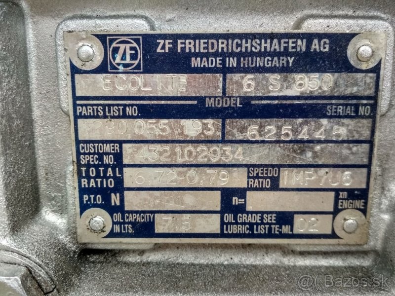 AVIA DAEWOO D60-D90 Prevodovka ZF6 kval - 2