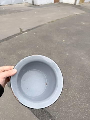 Retro smaltovaný nočník Sfinx - 2