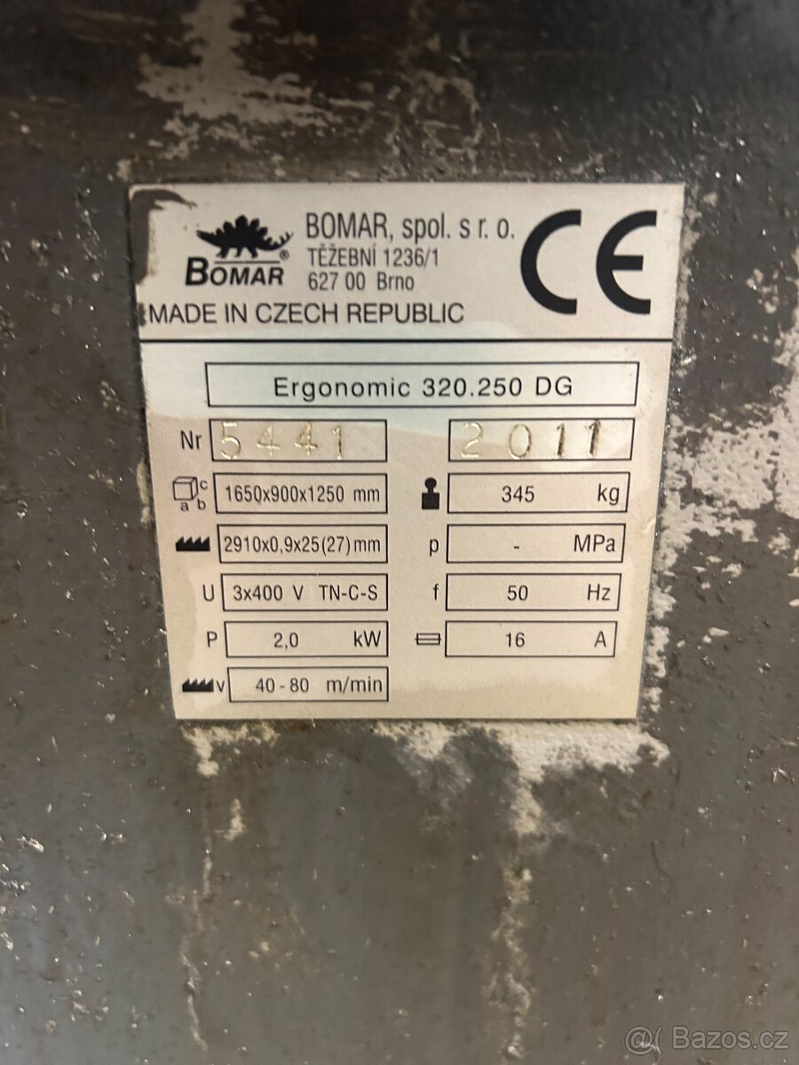 Pásová pila na kov.BOMAR - 2