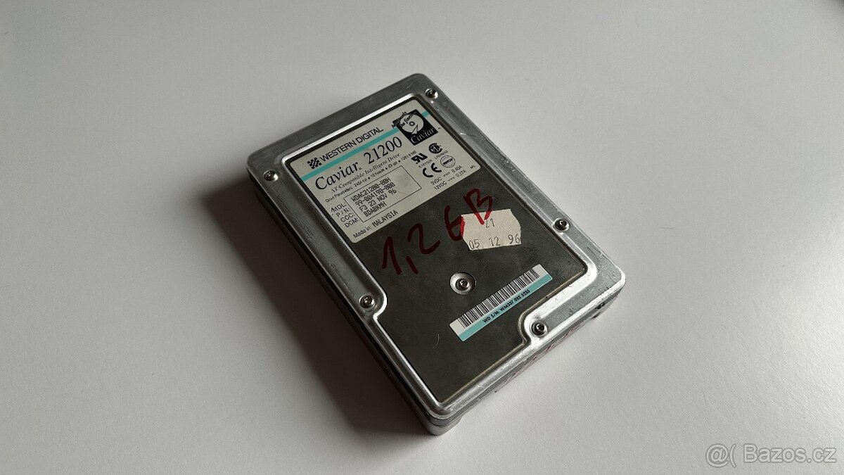 Pevný disk WD Caviar 21200 / 1,28GB / IDE 3,5" - 2