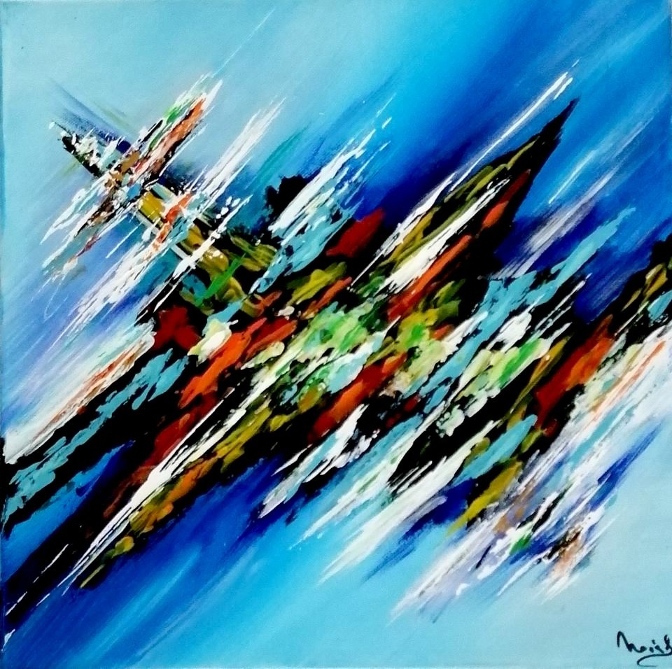 Abstraktní obraz 40x40 cm - 2