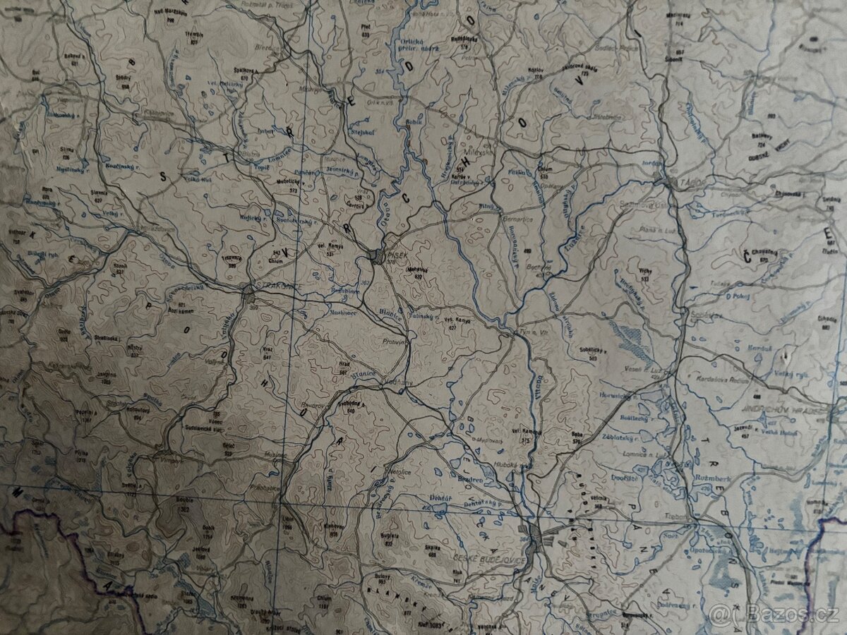Mapa Československa - 2