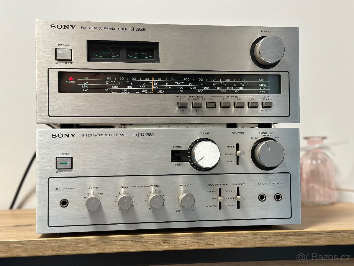 SONY TA-2650 + ST-2950F VINTAGE STEREO ZESILOVAČ - 2