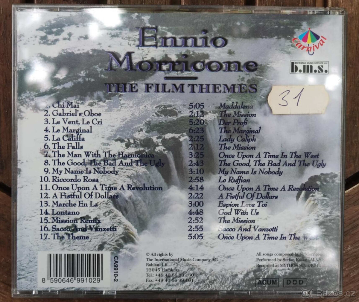 CD ENNIO MORRICONE (PERFORMED BY MASS - THE FILM THEMES - 2