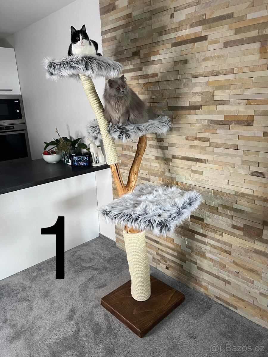 Škrabadla pro kočky z přírodního dřeva - 2