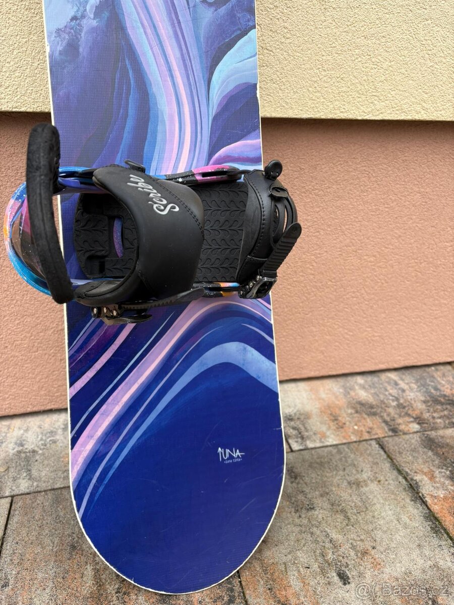 Snowboard včetně vázání prodám - 2