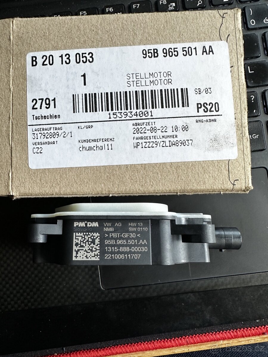 motor nastavení žaluzie 95B 965 501 AA - 2