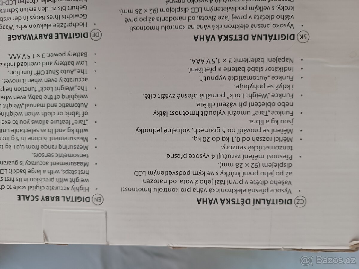 Dětská váha - 2