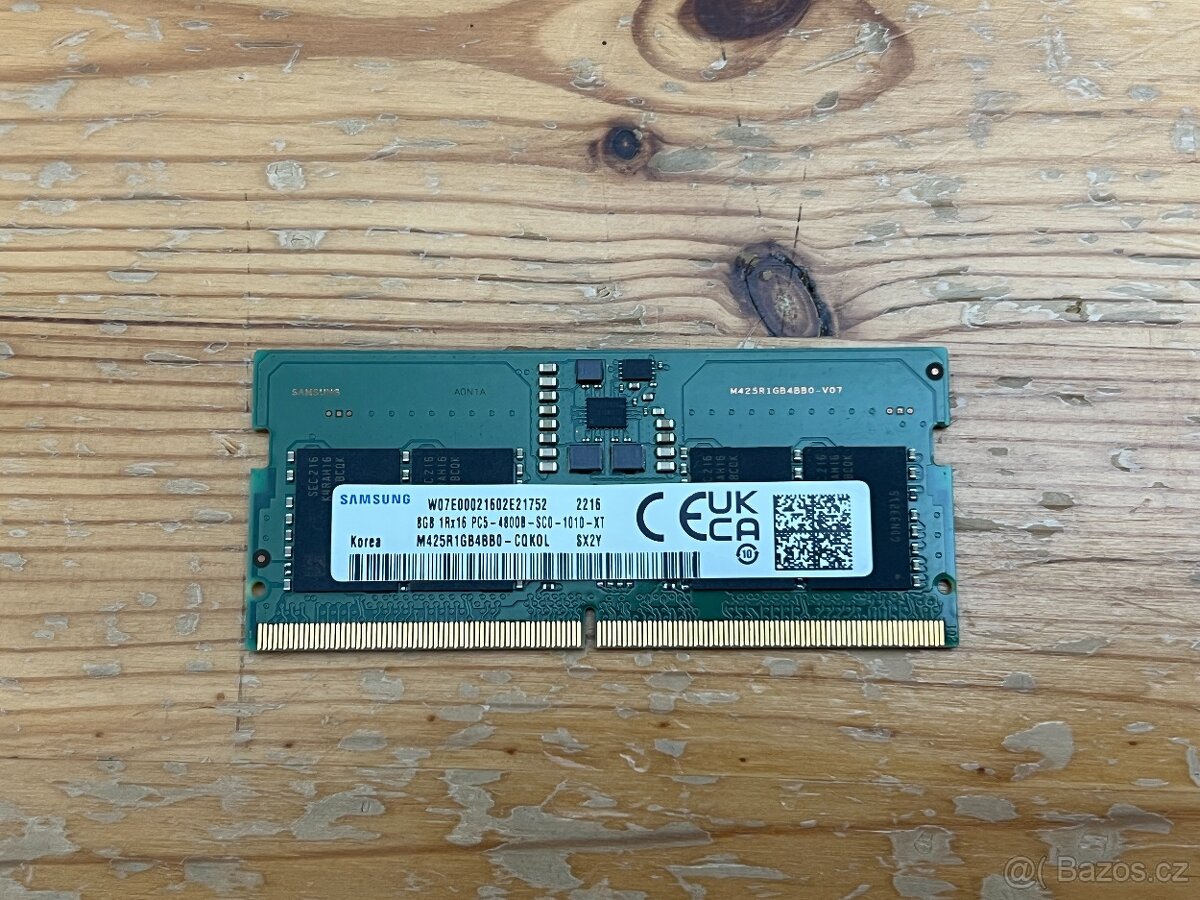 DDR5 8GB 4800MHz SO-DIMM +Adaptér do PC - 2