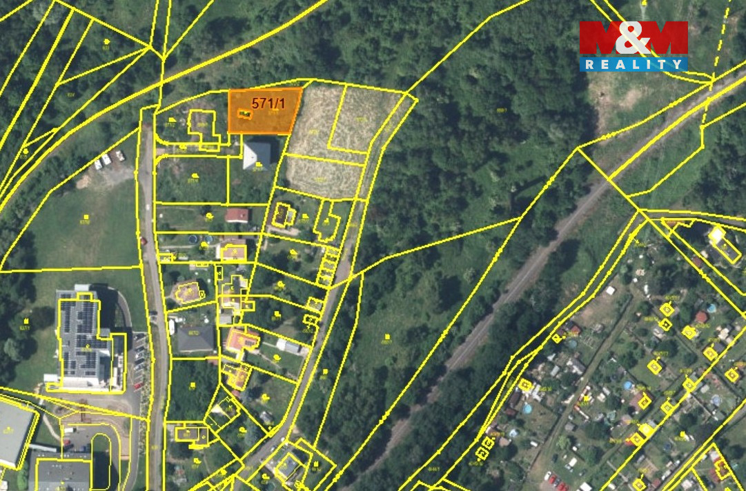 Prodej pozemku k bydlení, 860 m², Dubí-Pozorka - Widok 2