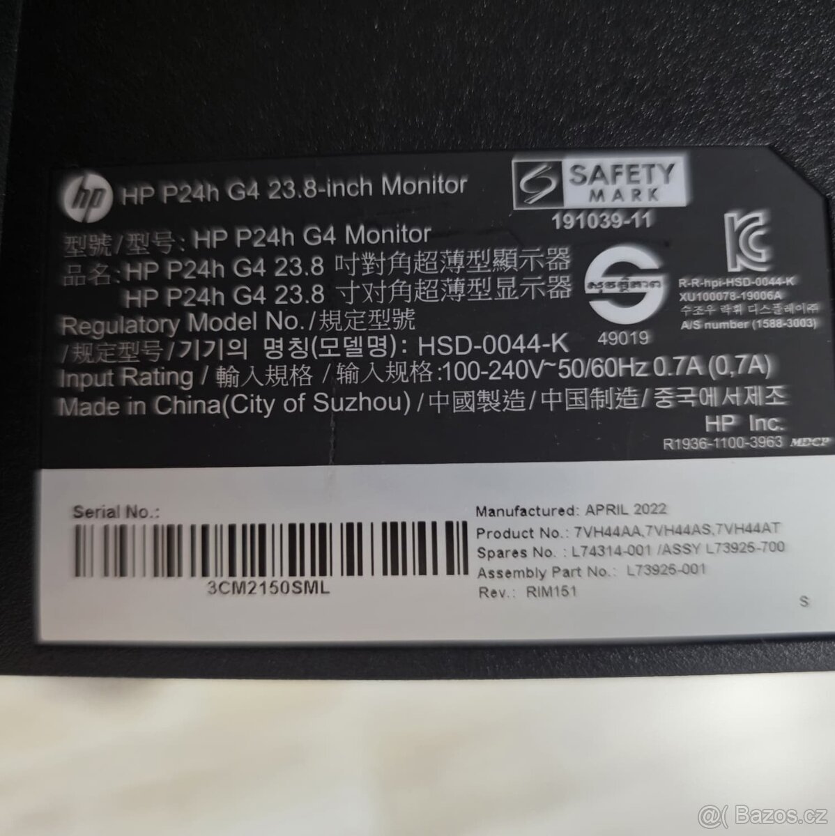 Monitor HP P24h - 2