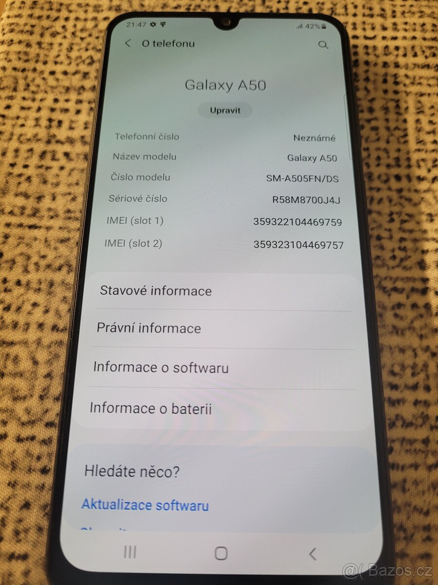 Samsung galaxy A50 +bluetooth sluchátka - 2