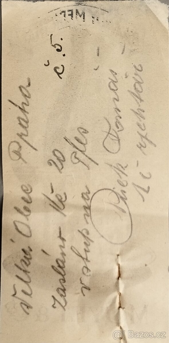 Staré účtenky - 2