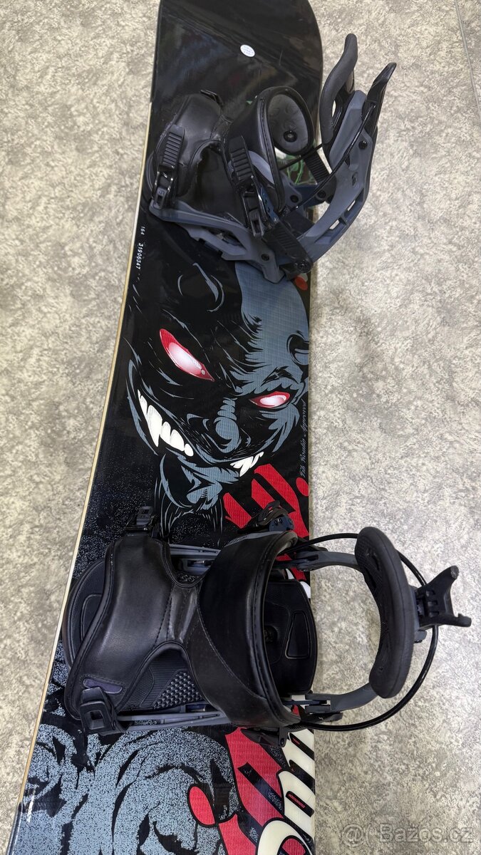 Donuts Snowboard 164cm s vázáním Flow - 2