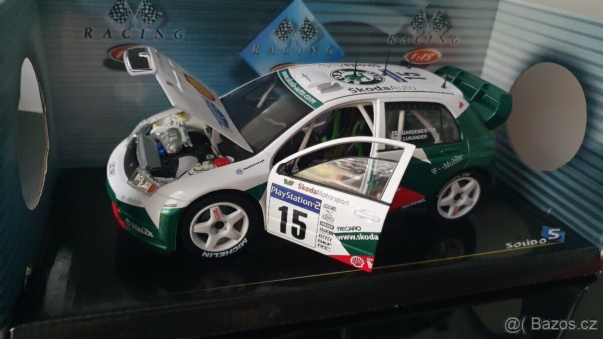 PRODÁM - model Škoda Fabia WRC 2003 1:18 SOLIDO - 2