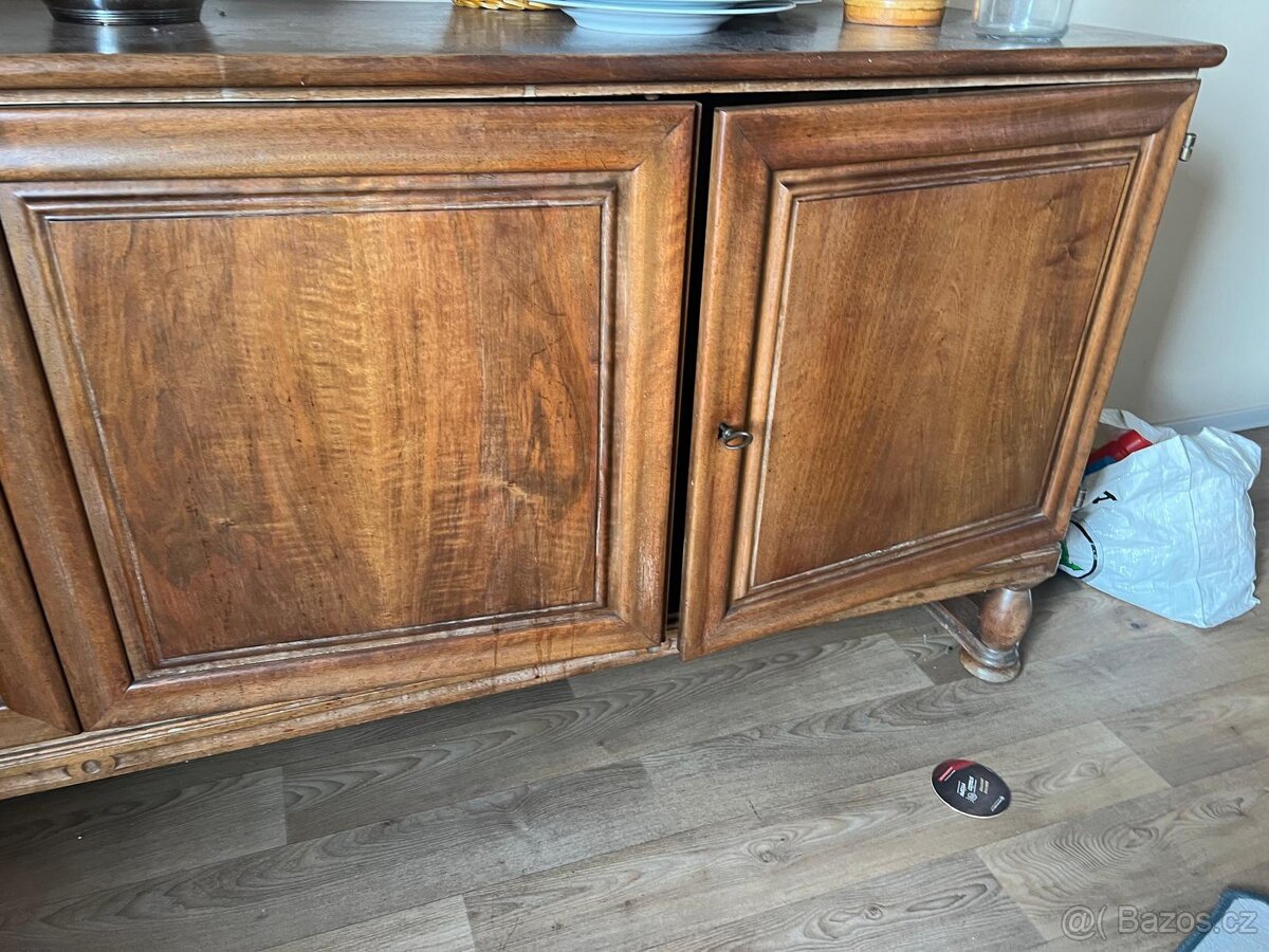 Příborník /bufet starožitný masiv dub - 2