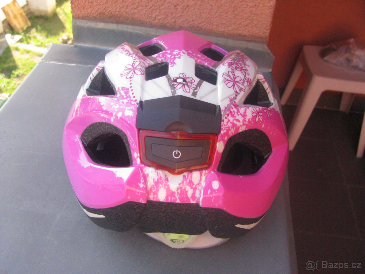 CYKLISTICKÁ HELMA zn. Crivit, růžovobílá, vel. 49-54 cm - 2