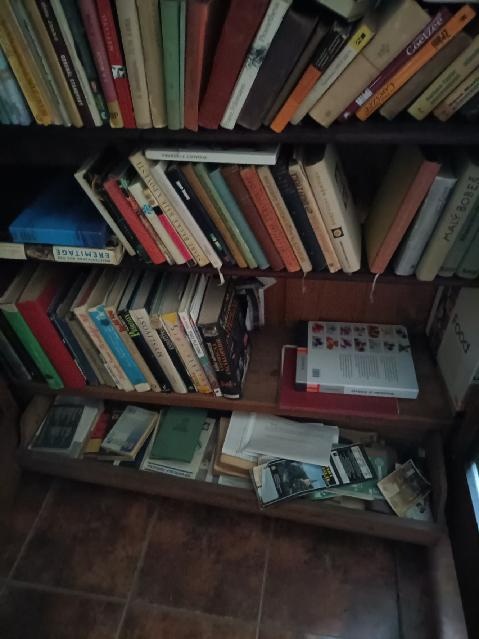 Knihovna masiv starožitná - 2