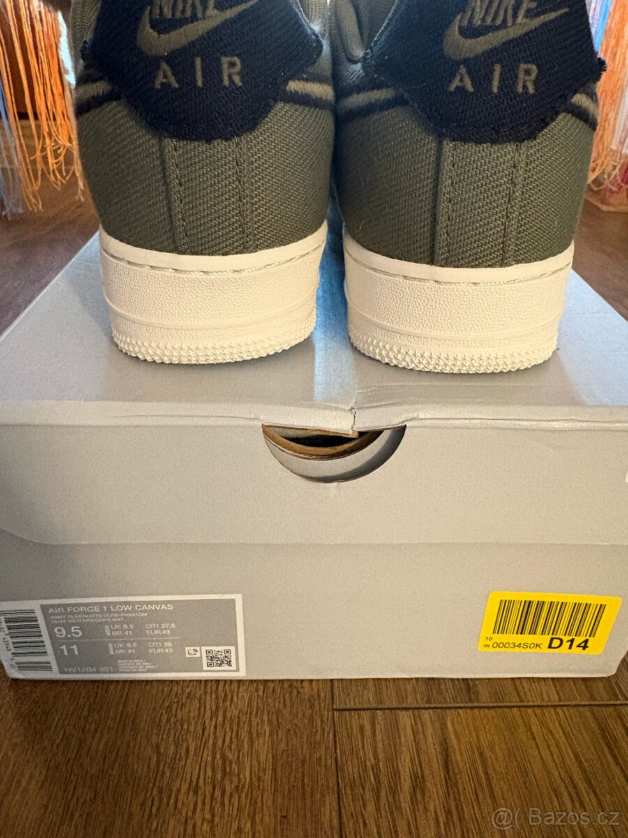 Nike AIR FORCE 1 olive/black - 2