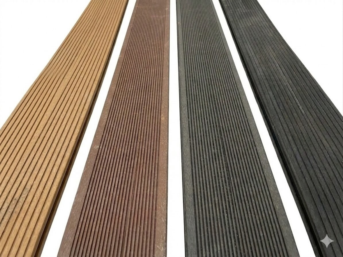 WPC dřevoplastová prkna ŠEDÁ - plný profil - 2