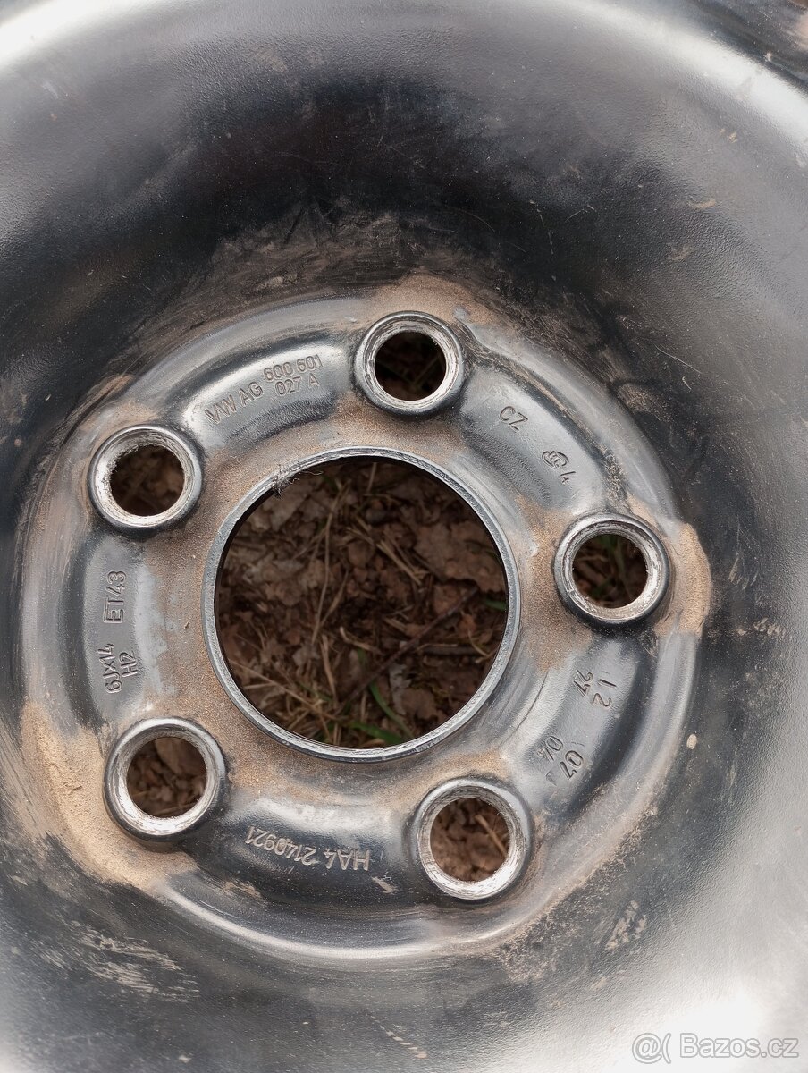 Plechové disky 5x100 R14 - 2