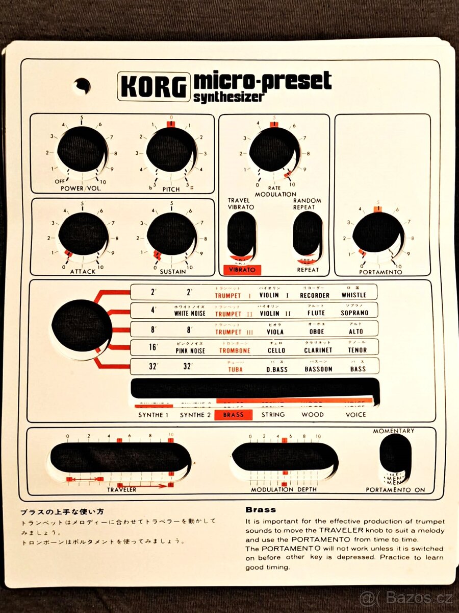KORG mikro preset. - 2