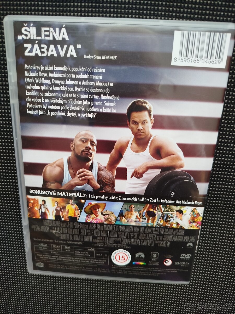 Pot a krev, DVD,M. Wahlberg,D. Johnson...,režie Michael Bay - 2