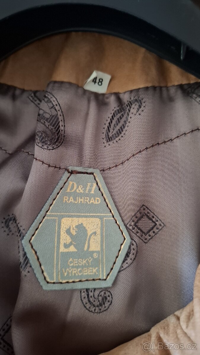 Dámský kožený kabát D&H Rajhrad – vel. 48 - 2