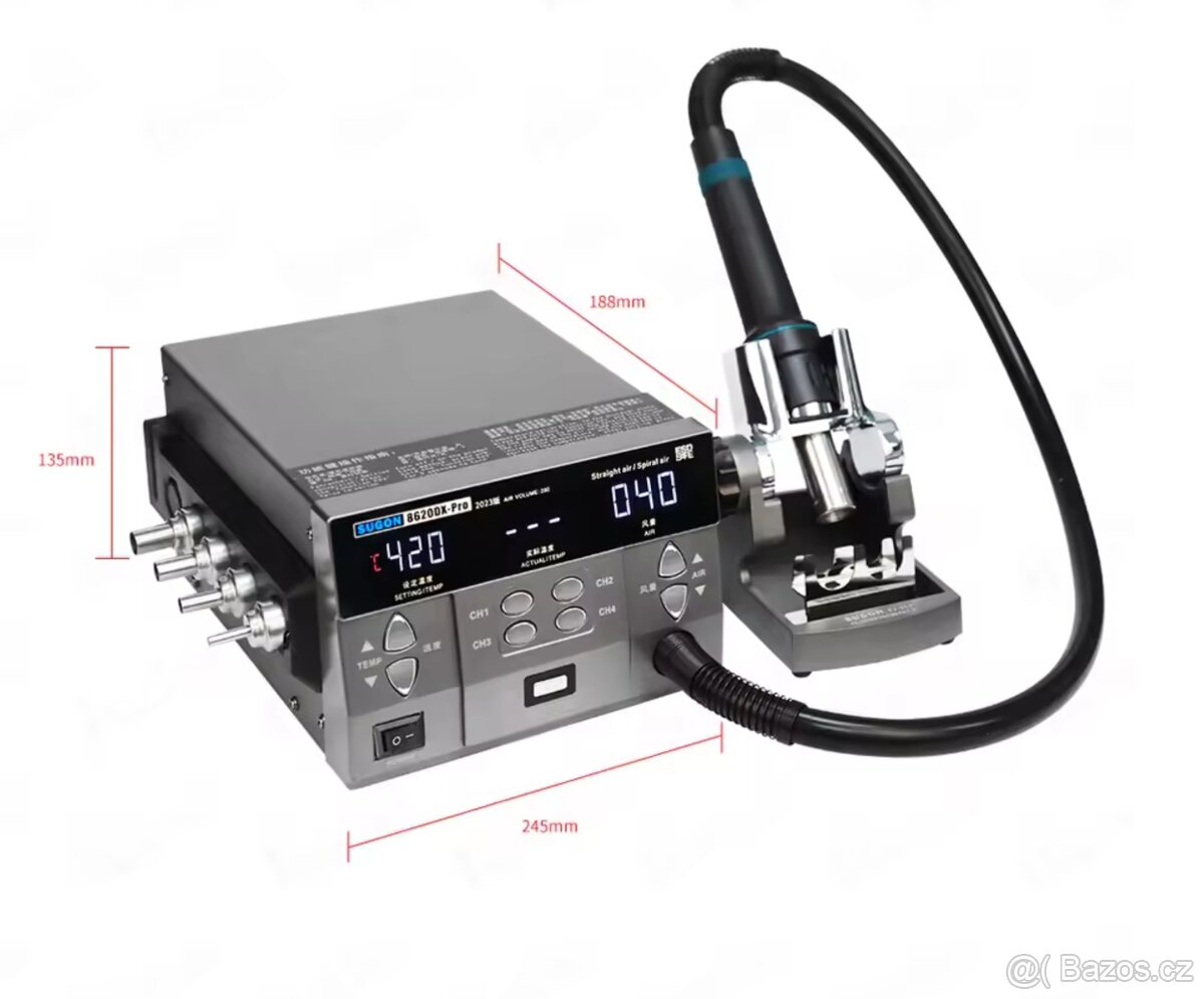 SUGON 8620-DX, Horkovzdušná pájecí stanice - 2
