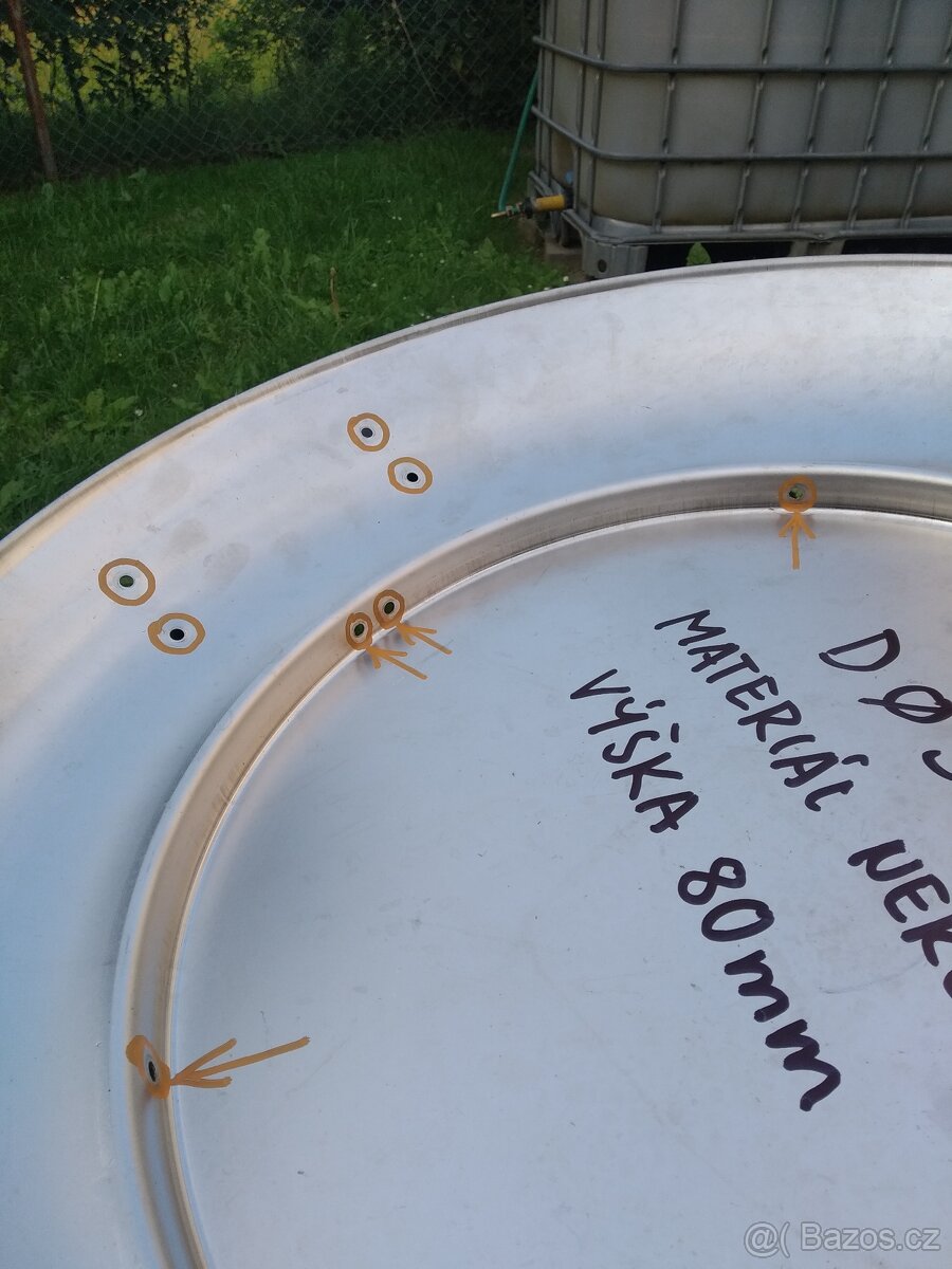 Nerezová mísa s dírami, průměr 598mm, výška 80mm - 2