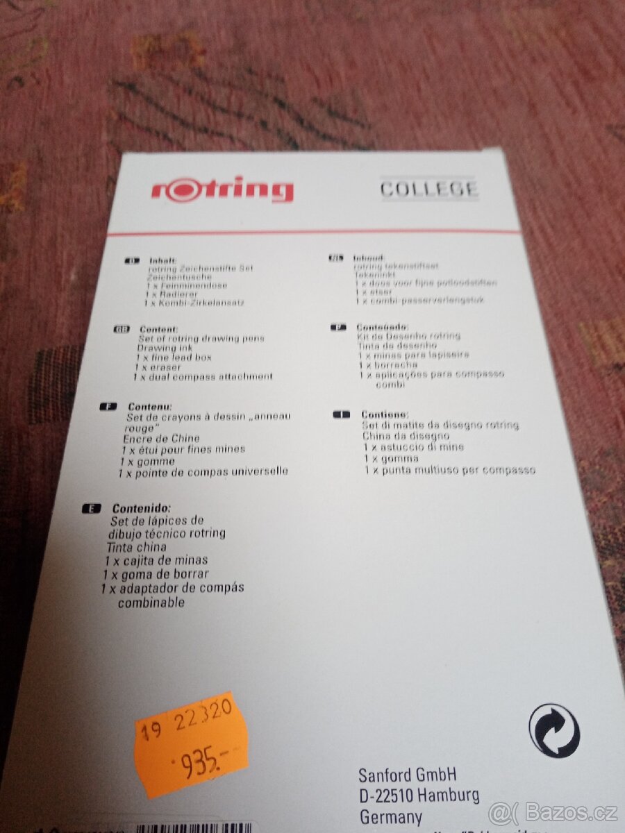 Souprava technických per. Nové zboží, více ks. - 2