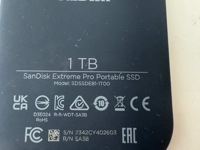 3x - SanDisk Extreme Portable(Pro) - 2