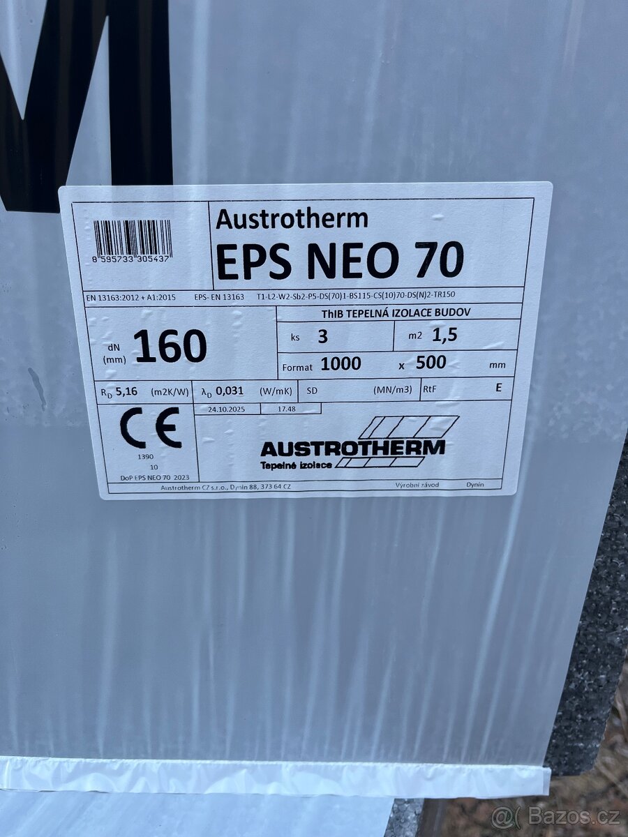 Polystyren 160 šedý - 2