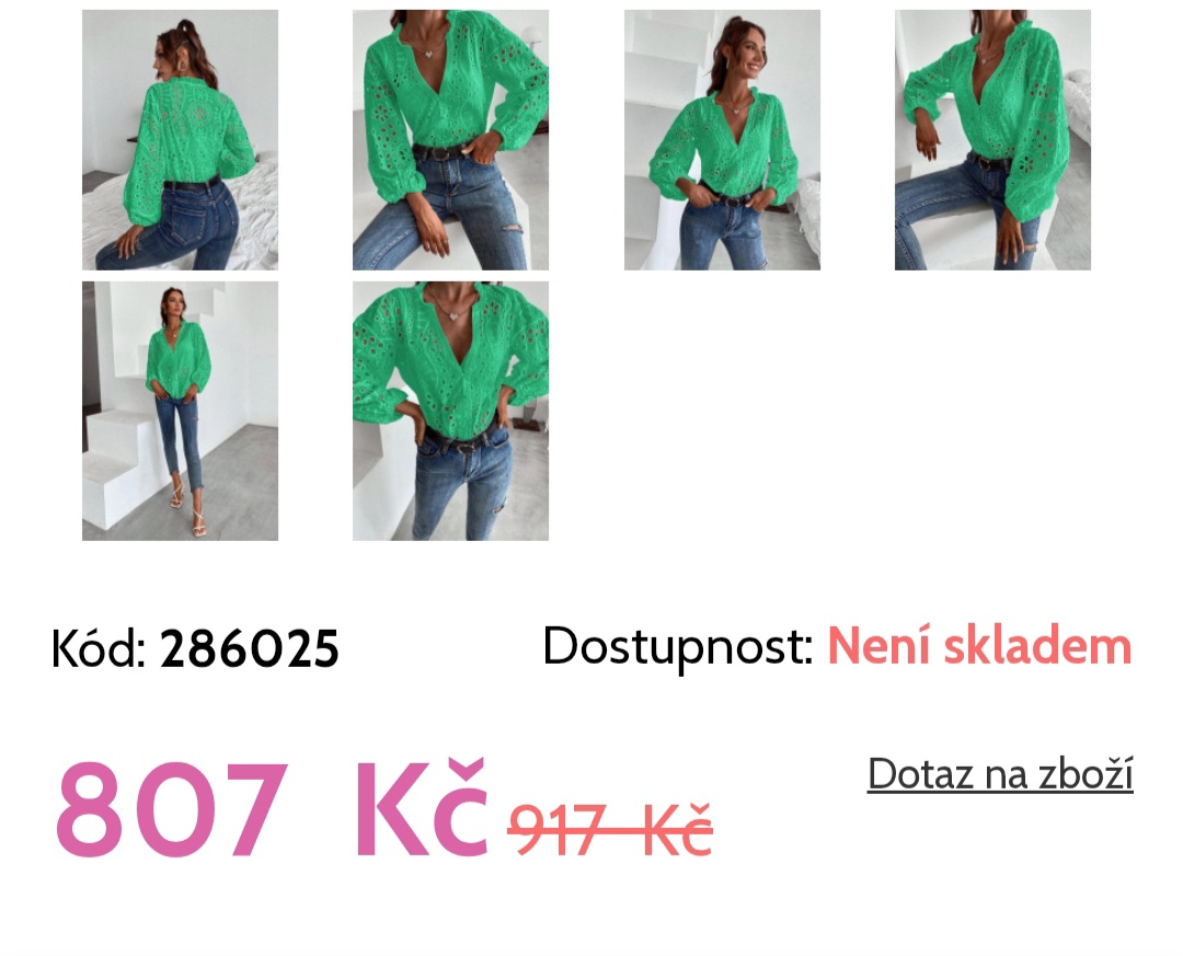 Dámská madeirová halenka velikost 38 až 40 přes prsa 82cm - 2