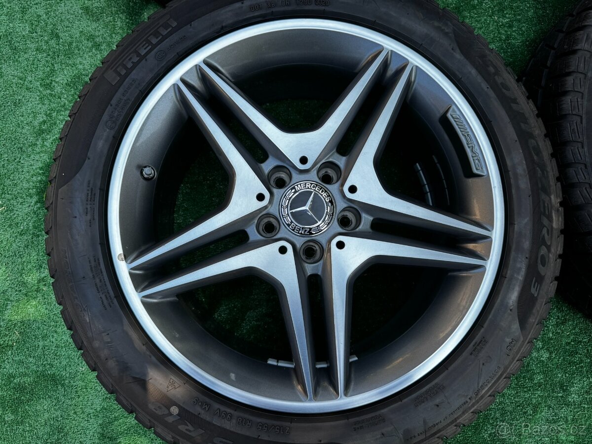 Originál alu kola Mercedes GLA R18 zimní AMG - 2