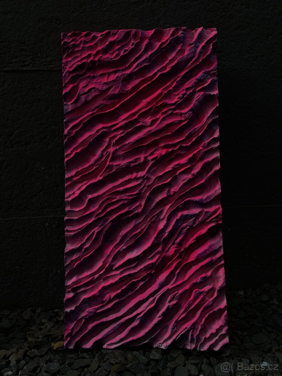 Obraz Růžové vlny - 2