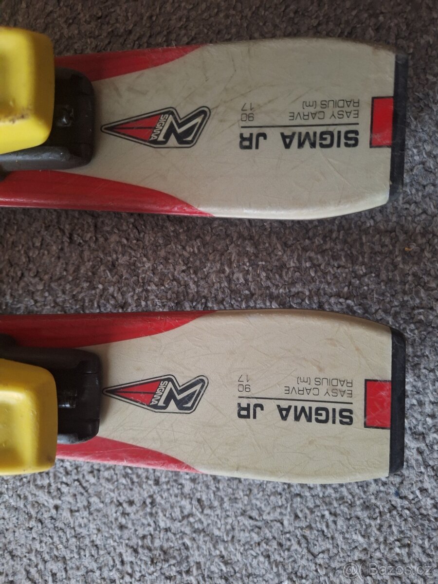 Dětské lyže 90+110, helmy a brýle - 2